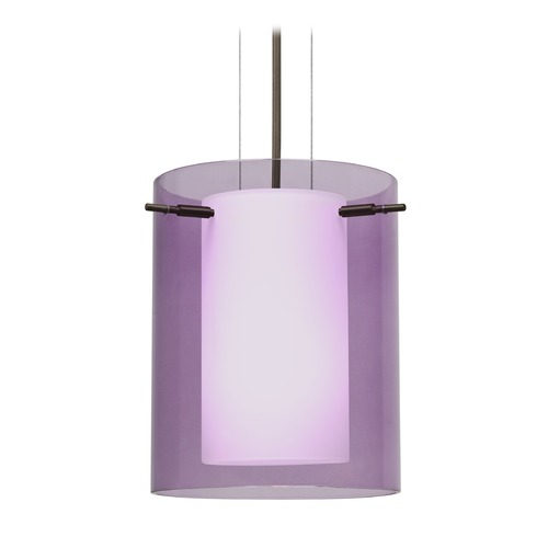 Besa Lighting Pahu Bronze LED Mini-Pendant Light