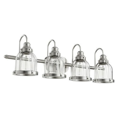 Satin Nickel Bathroom Light by Quorum Lighting