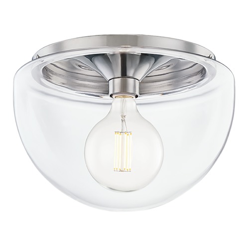 Mitzi by Hudson Valley Grace Polished Nickel LED Flush Mount by Mitzi by Hudson Valley H284501L-PN