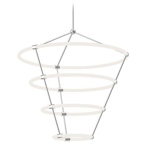 Kuzco Lighting Santino 33-Inch Wide LED Chandelier in Chrome by Kuzco Lighting CH99433-CH