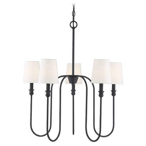 Meridian 27.25-Inch Chandelier in Aged Iron by Meridian M10077AI