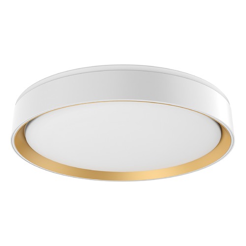 Kuzco Lighting Essex 15.75-Inch LED Flush Mount in White & Gold by Kuzco Lighting FM43916-WH/GD