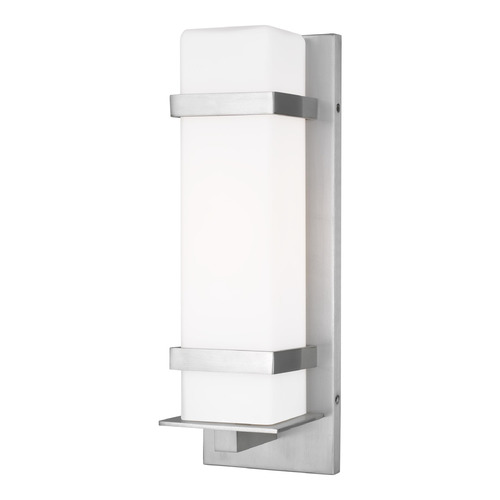 Alban 18-Inch Satin Aluminum LED Outdoor Wall Light by Generation Lighting