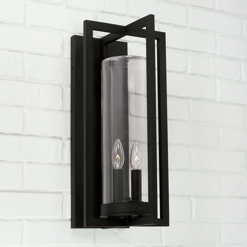 Kent 20-Inch Outdoor Wall Light in Black by Capital Lighting