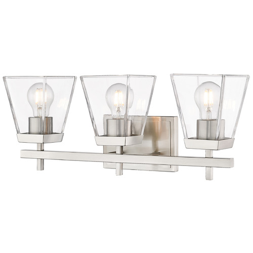 Lauren Brushed Nickel Bathroom Light by Z-Lite