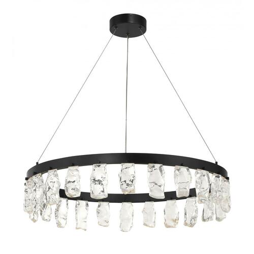 Arctic Glacier 33-Inch Chandelier in Black by George Kovacs Lighting