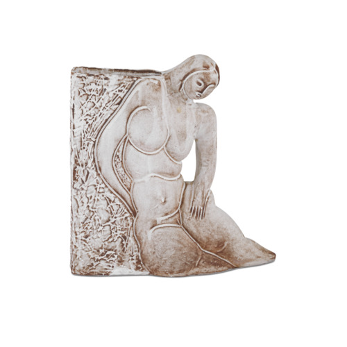 Paramour Vase in Pale Brown by Currey & Company