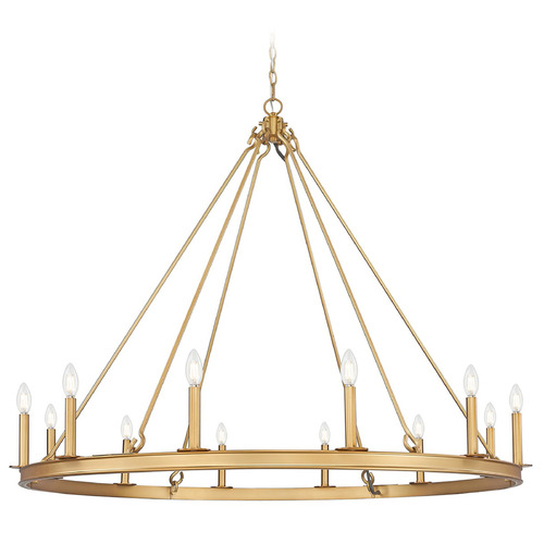 Z-Lite Z-Lite Barclay Rubbed Brass Chandelier 482R-12RB