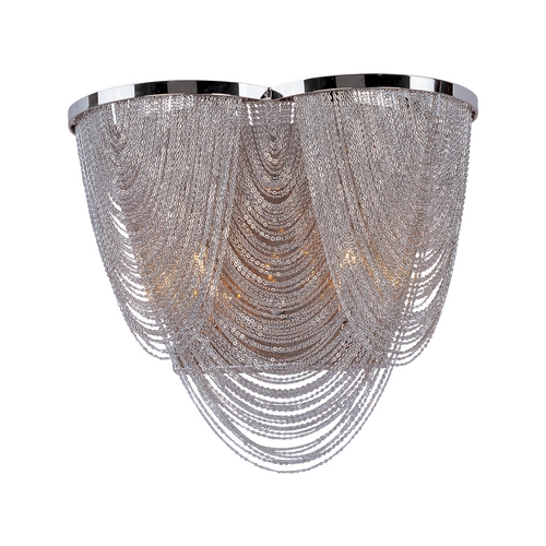Chantilly Polished Nickel Sconce by Maxim Lighting