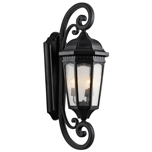 Courtyard 40.25-Inch Outdoor Wall Light in Textured Black by Kichler Lighting