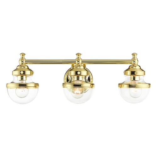 Livex Lighting Livex Lighting Bathroom Light in Polished Brass 17413-02