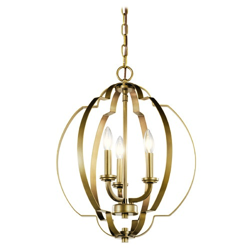 Voleta 16.50-Inch Natural Brass Pendant by Kichler Lighting