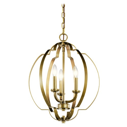 Kichler Lighting Voleta 16.50-Inch Natural Brass Pendant by Kichler Lighting 42140NBR