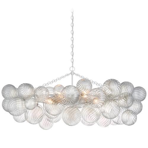 Julie Neill Talia Linear Chandelier in Plaster White by Visual Comfort Signature