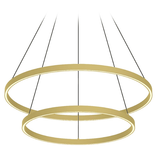 Kuzco Lighting Cerchio Brushed Gold LED Pendant by Kuzco Lighting CH87832-BG