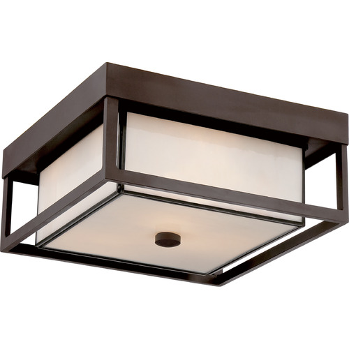 Quoizel Lighting Powell 13-Inch Flush Mount in Western Bronze by Quoizel Lighting PWL1313WT