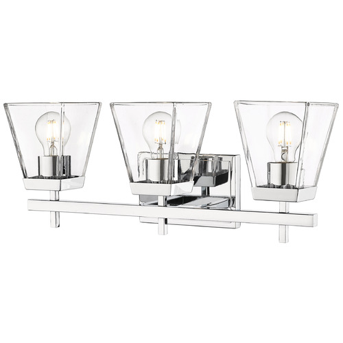 Z-Lite Lauren Chrome Bathroom Light by Z-Lite 819-3V-CH