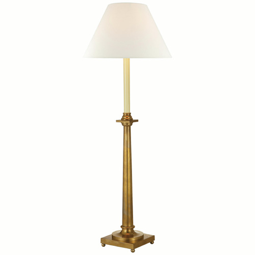 Chapman & Myers Swedish Column Lamp in Antique Brass by VC Signature