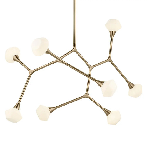 Cassius 26.50-In Convertible Chandelier in Champagne Bronze by Kichler