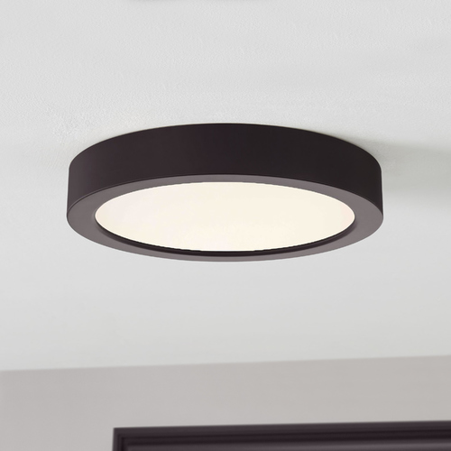 Flat LED Light Surface Mount 6-Inch Round Bronze 2700K 1077LM