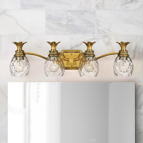 Plantation 29-Inch Bath Light in Burnished Brass by Hinkley Lighting