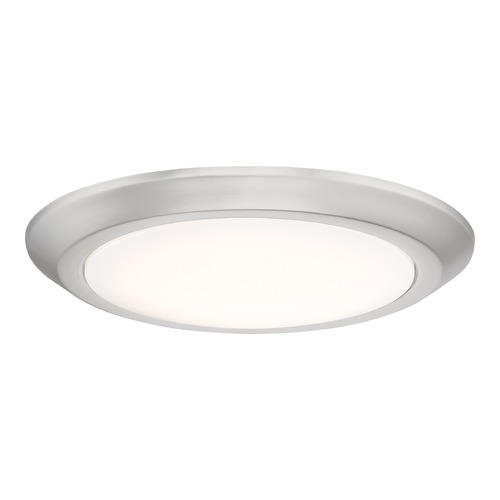 Quoizel Lighting Verge 12-Inch LED Flush Mount in Brushed Nickel by Quoizel Lighting VRG1612BN