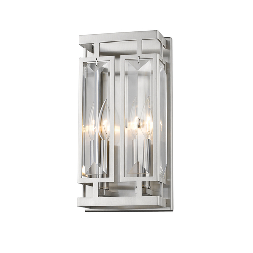 Z-Lite Mersesse Brushed Nickel Sconce by Z-Lite 6006-2S-BN