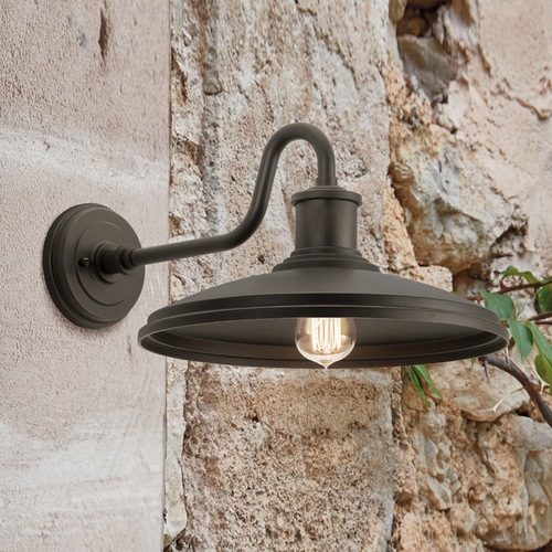 Allenbury 14-Inch Wide Outdoor Wall Light in Olde Bronze by Kichler Lighting