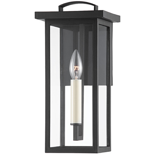 Troy Lighting Eden Textured Black Outdoor Wall Light