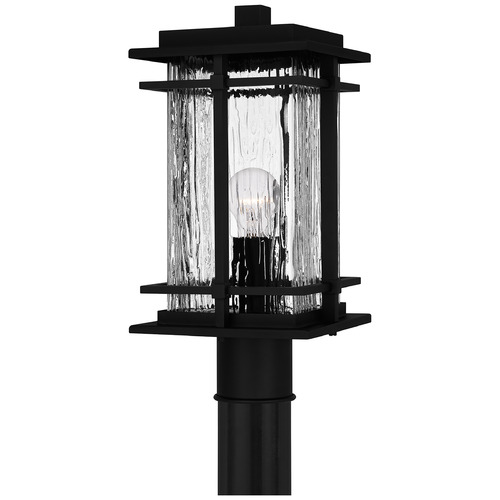 McAlister Post Light in Earth Black by Quoizel Lighting