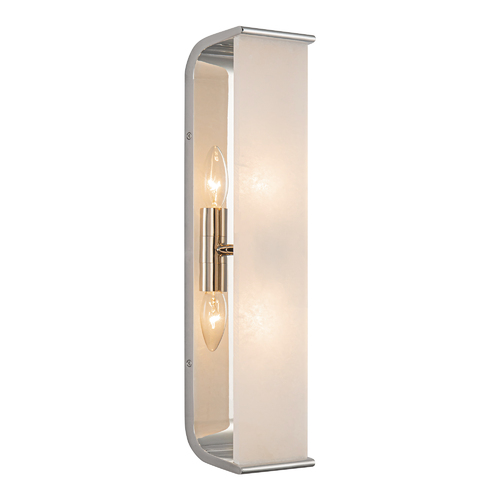 Abbott 18.75-Inch Wall Sconce in Polished Nickel by Alora Lighting
