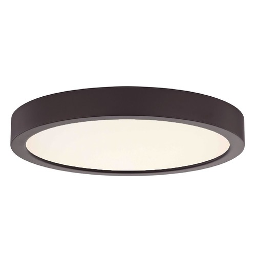 Flat LED Light Surface Mount 8-Inch Round Bronze 2700K 1199LM