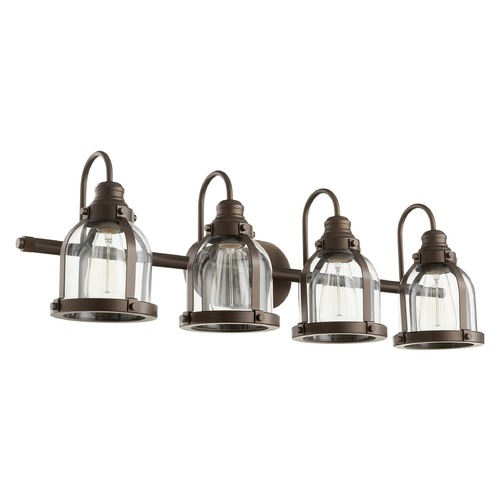 Quorum Lighting Oiled Bronze Bathroom Light by Quorum Lighting 586-4-86