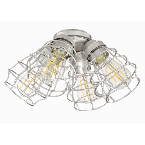 Armed Light Kit Brushed Polished Nickel LED Fan Light Kit by Craftmade Lighting