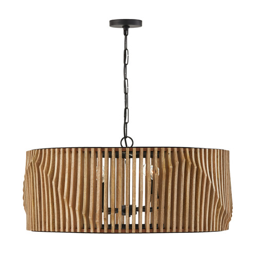 HomePlace by Capital Lighting Archer 32.25-Inch Pendant in Light Wood & Black by Capital Lighting 344664WK