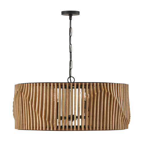 Archer 32.25-Inch Pendant in Light Wood & Black by Capital Lighting