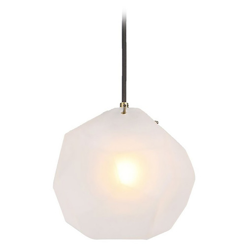 Geodesic Matte Antique Brass Mini-Pendant Light by Uttermost Lighting