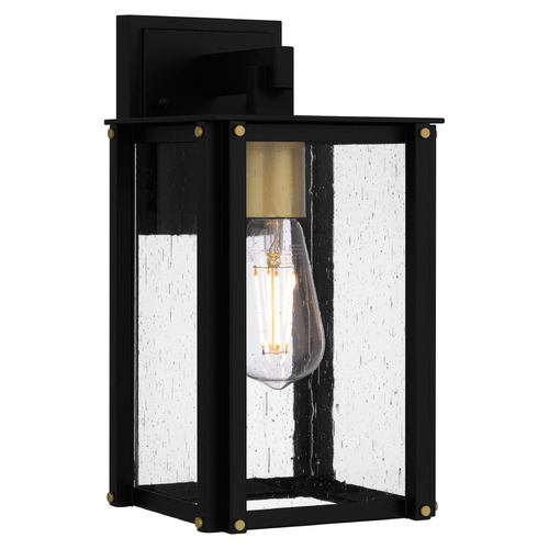 Quoizel Lighting Robbins Matte Black Outdoor Wall Light