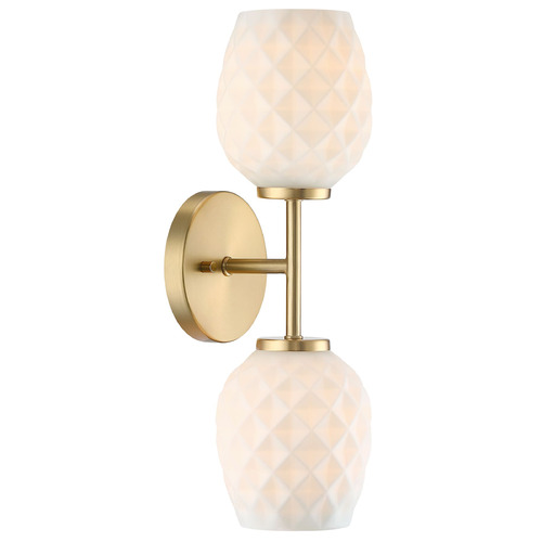 Designers Fountain Dita Brushed Gold Vertical Bathroom Light