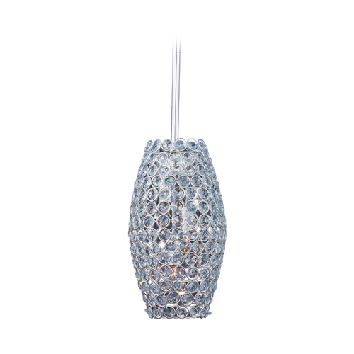 Maxim Lighting Glimmer Plated Silver Mini Pendant by Maxim Lighting 39882BCPS