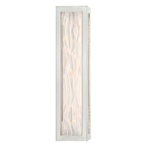 Modern Forms by WAC Lighting Shock Waves Brushed Nickel LED Vertical Bathroom Light by Modern Forms WS-39927-BN