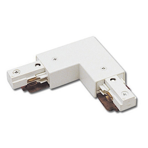 WAC Lighting WAC Lighting White J Track 2-Circuit Right L Connector J2-LRIGHT-WT