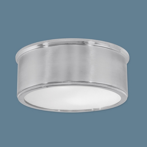 Norwell Lighting Norwell Lighting Sandra Polished Nickel Flushmount Light 5378-PN/BN-RI