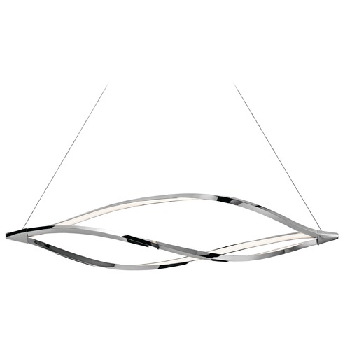 Meridian 53-Inch Chrome LED Linear Light by Elan Lighting
