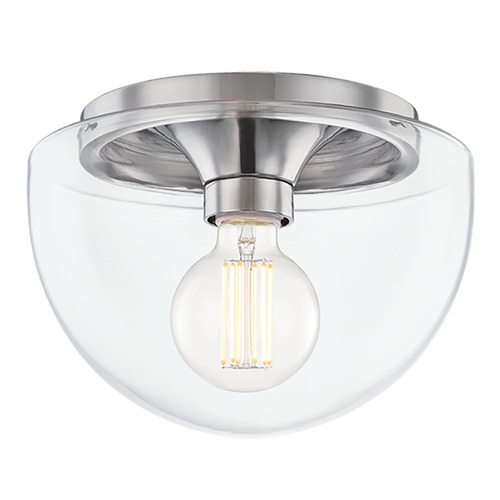 Mitzi by Hudson Valley Grace Polished Nickel LED Flush Mount by Mitzi by Hudson Valley H284501S-PN