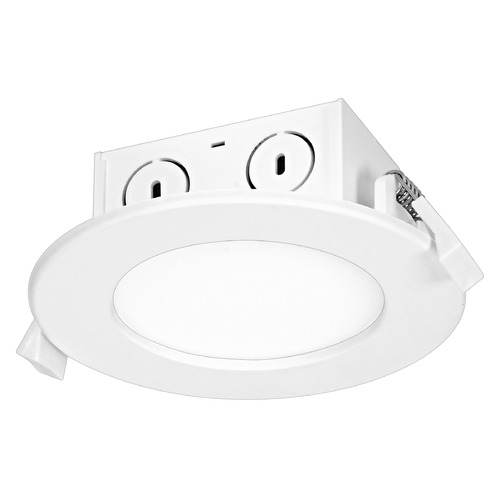 Satco Lighting 8.5W LED Direct Wire Downlight Edge-Lit 4-Inch 2700K 120V Dimmable by Satco Lighting S39055