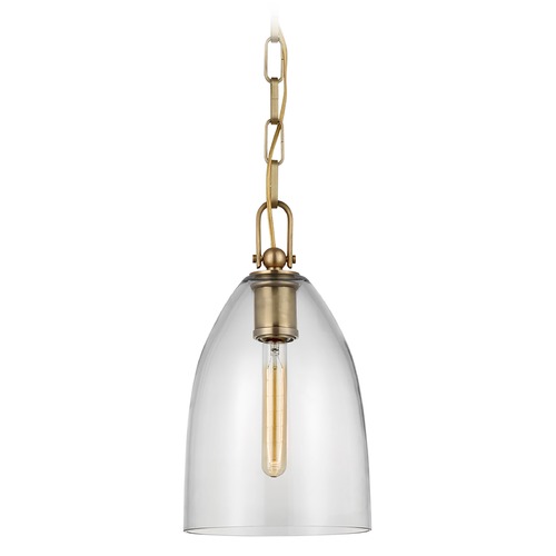 Visual Comfort Signature Collection Chapman & Myers Andros Pendant in Antique Brass by Visual Comfort Signature CHC5425ABCG