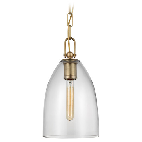 Visual Comfort Signature Collection Chapman & Myers Andros Pendant in Antique Brass by Visual Comfort Signature CHC5425ABCG