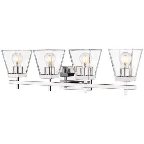 Z-Lite Lauren Chrome Bathroom Light by Z-Lite 819-4V-CH