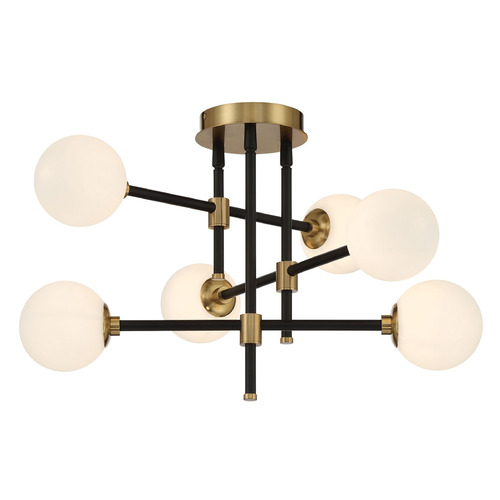 George Kovacs Cosmet Brass Semi-Flushmount Light